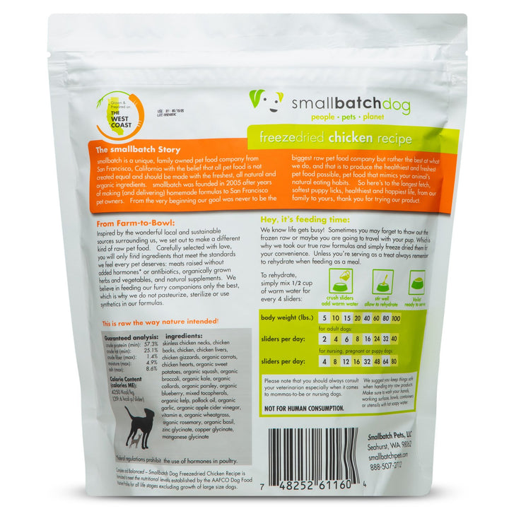 ChickenBatch Freeze-Dried Raw Patties for Dogs