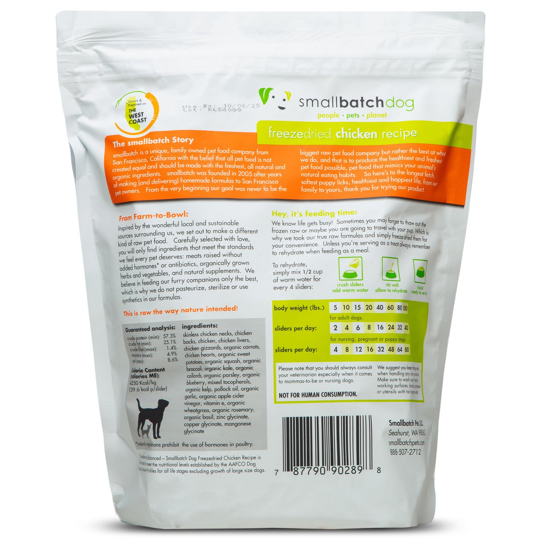 ChickenBatch Freeze-Dried Raw Patties for Dogs