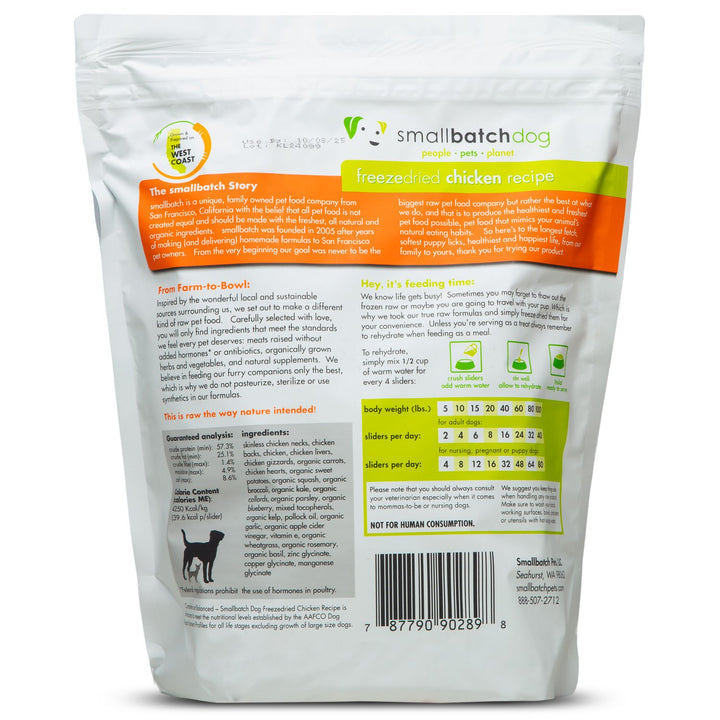 ChickenBatch Freeze-Dried Raw Patties for Dogs