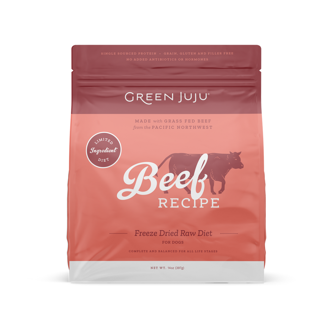Beef Recipe - Limited Ingredient Freeze-Dried Raw Diet for Dogs (14 oz)