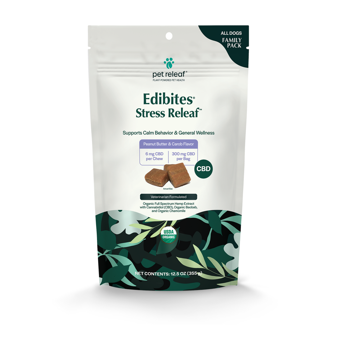 Stress Releaf CBD Edibites - Peanut Butter & Carob Flavor