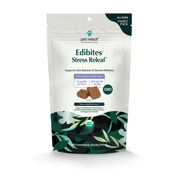 Stress Releaf CBD Edibites - Peanut Butter & Carob Flavor