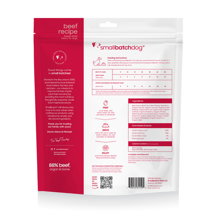 SmallBatch Freeze-Dried Raw Food for Dogs