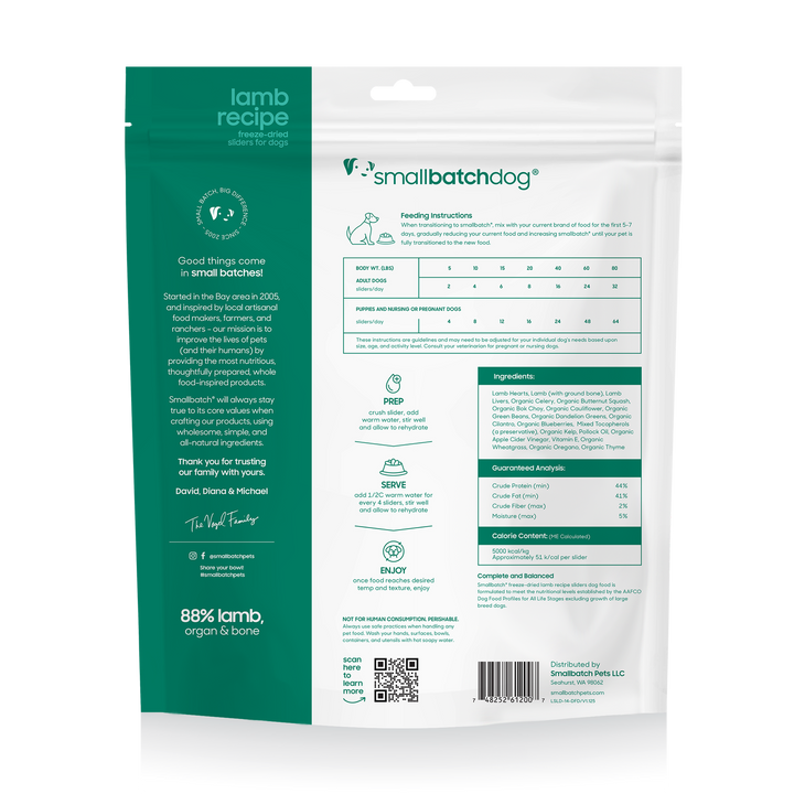 SmallBatch Freeze-Dried Raw Food for Dogs