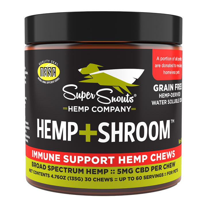 Hemp + Shroom Skin Health Support Hemp Chews (30 ct)