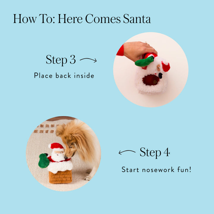 Here Comes Santa Interactive Snuffle Dog Toy