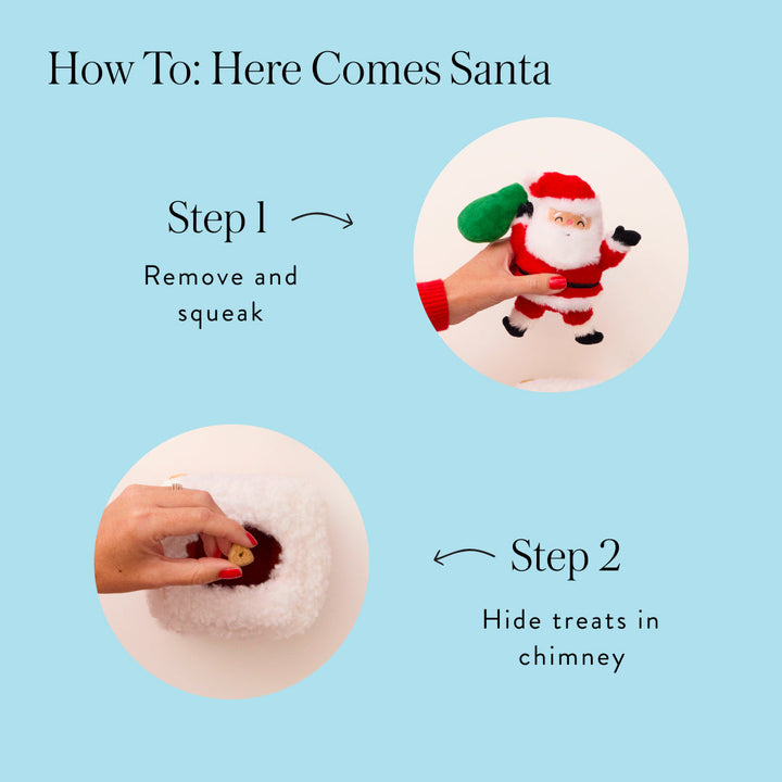 Here Comes Santa Interactive Snuffle Dog Toy
