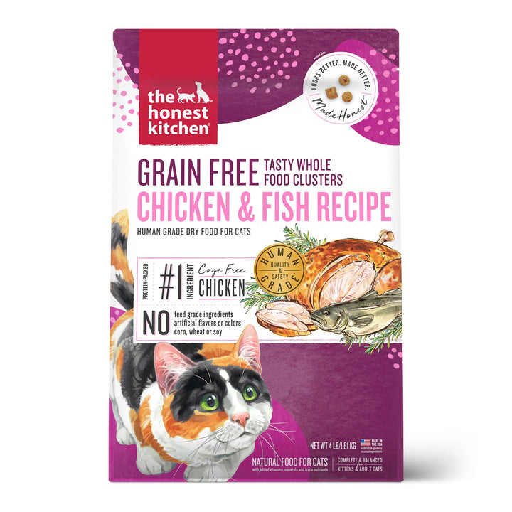 Grain-Free Chicken and Whitefish Clusters for Cats