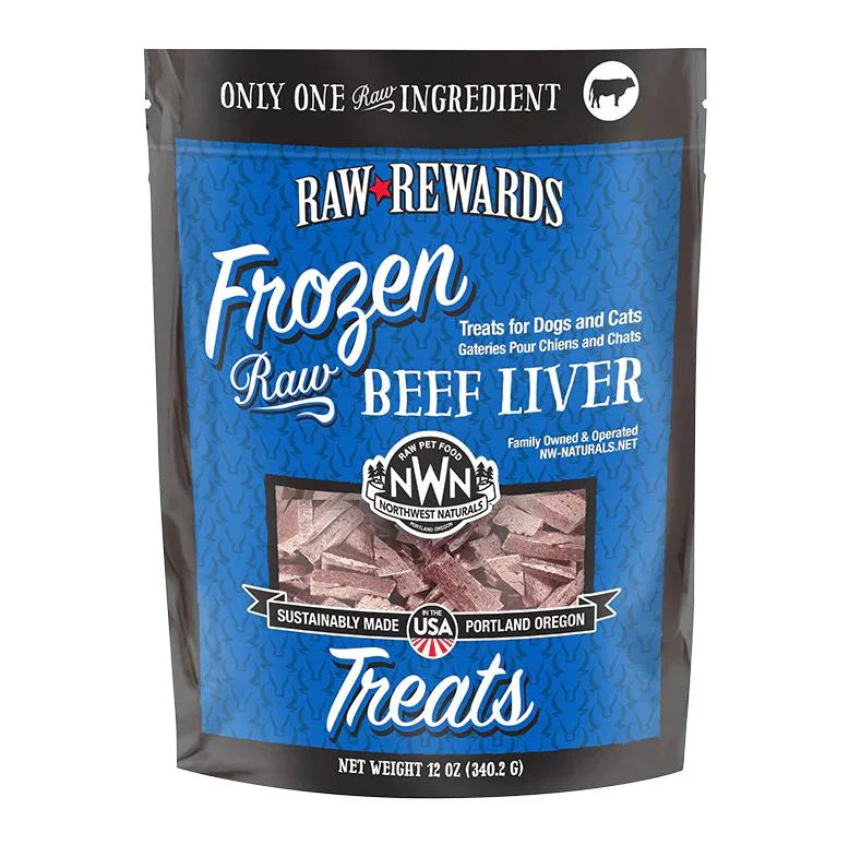 Frozen Raw Beef Liver - Treats for Dogs & Cats