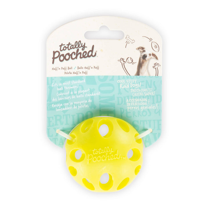 Totally Pooched Huff'n Puff Ball Rubber, Small