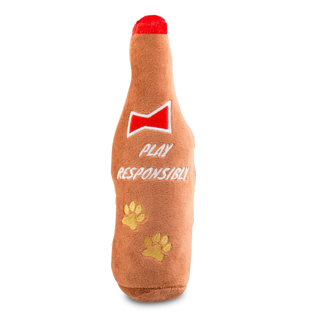 Adult Beverages Plush Squeaker Dog Toy