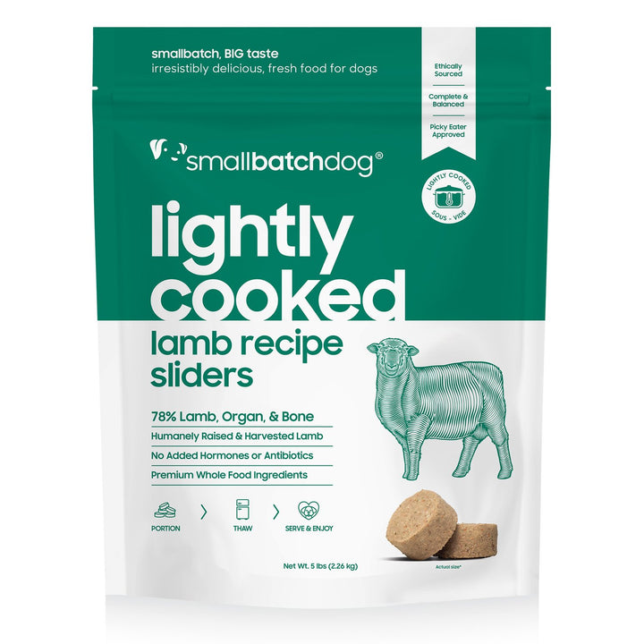 SmallBatch Frozen Lightly Cooked Food for Dogs