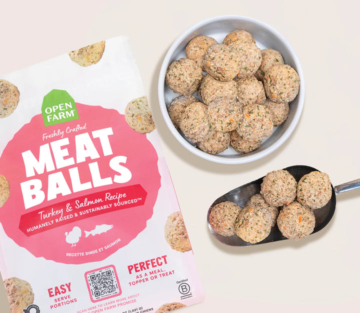 Frozen Gently Cooked Meatballs - Dog Food, Topper, Treat