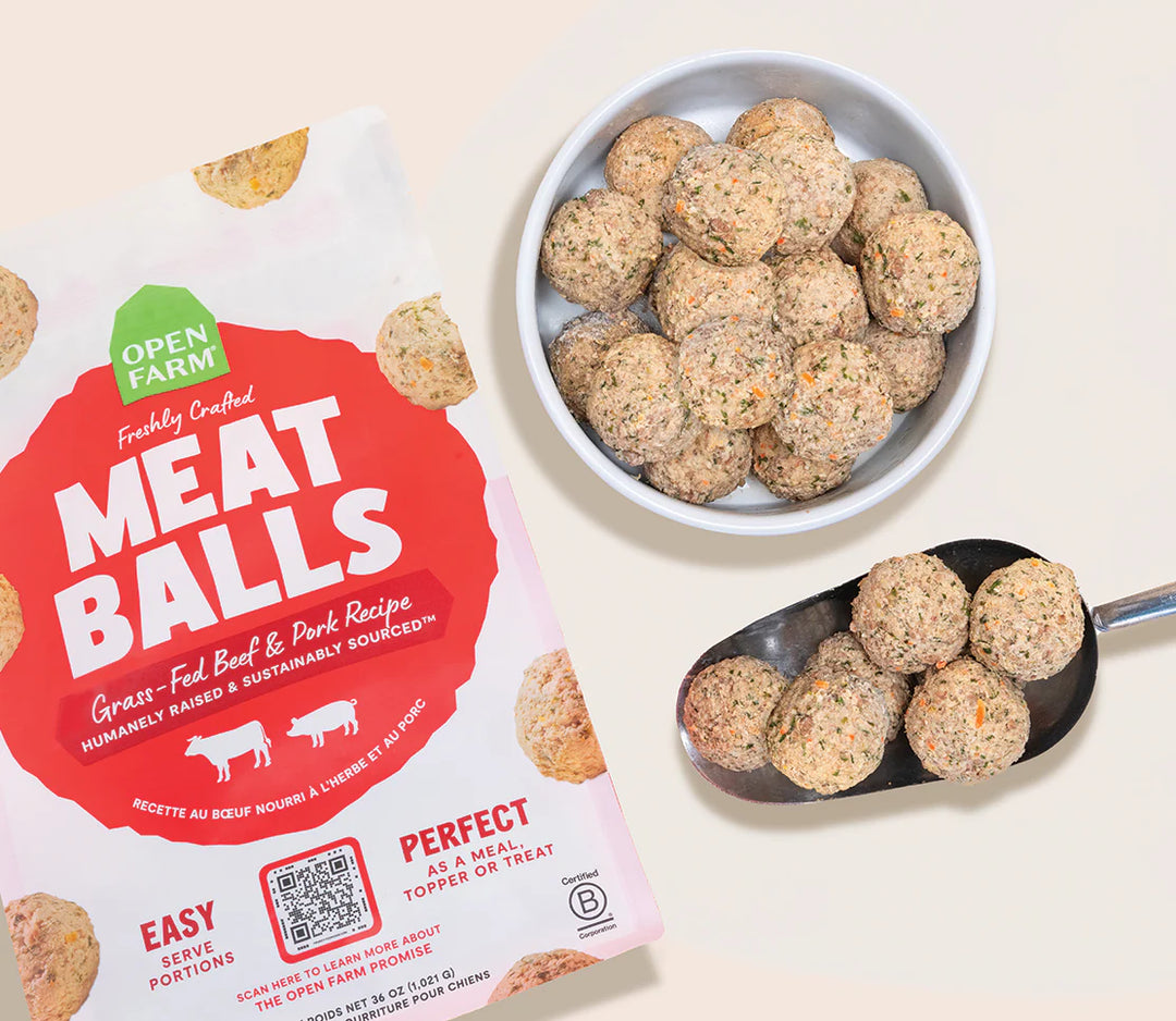 Frozen Gently Cooked Meatballs - Dog Food, Topper, Treat