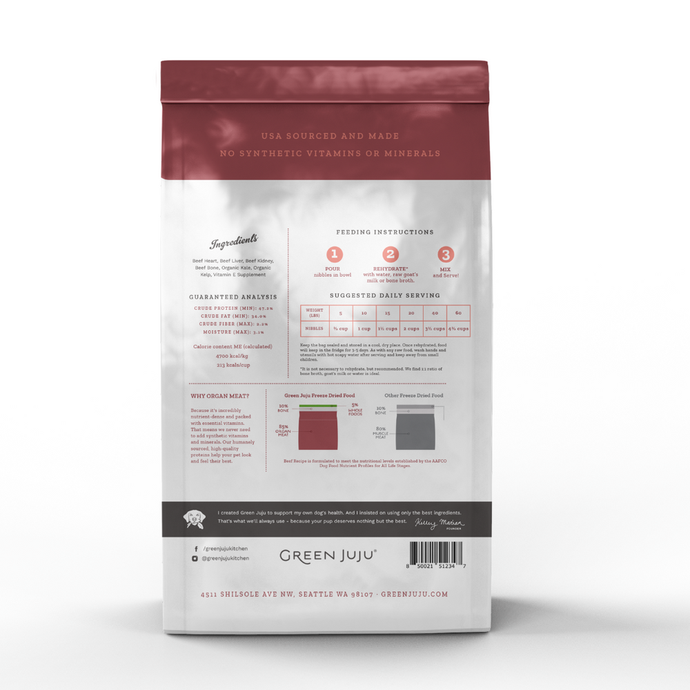 Limited Ingredient Freeze-Dried Raw Food for Dogs