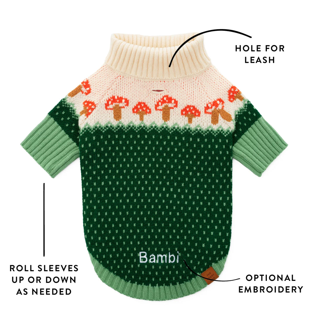 Toadstool Dog Sweater