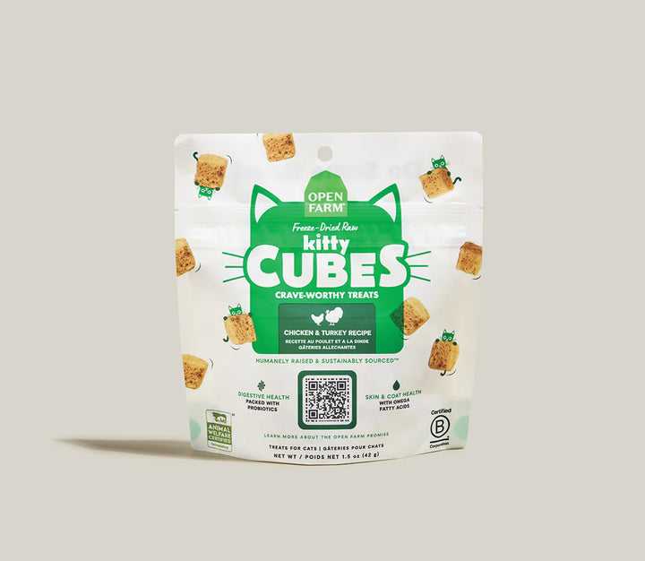Open Farm Freeze Dried Raw Kitty Cubes Chicken & Turkey