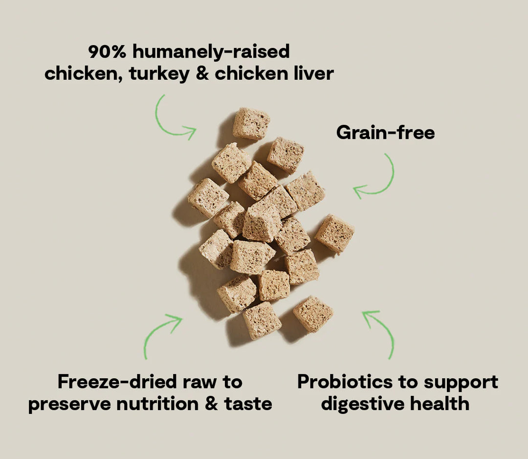 Open Farm Freeze Dried Raw Kitty Cubes Chicken & Turkey