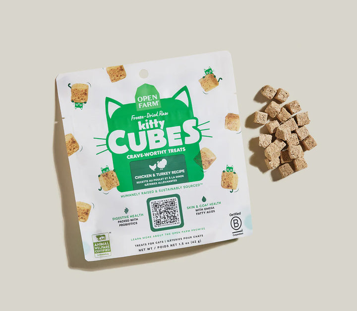 Open Farm Freeze Dried Raw Kitty Cubes Chicken & Turkey