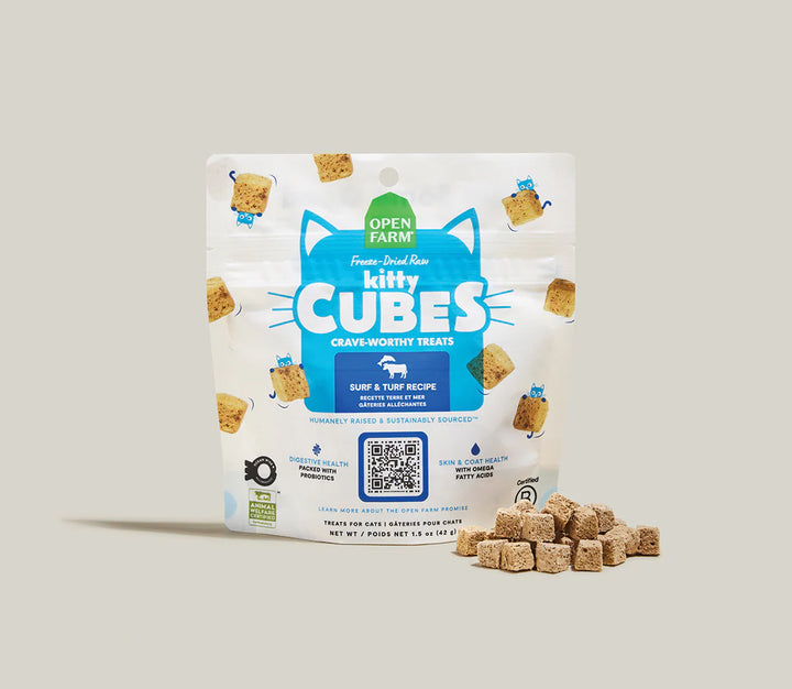 Open Farm Freeze Dried Raw Kitty Cubes Surf & Turf