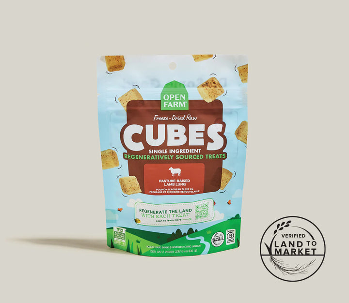 Freeze Dried Raw Regeneratively Sourced Lamb Lung Treat