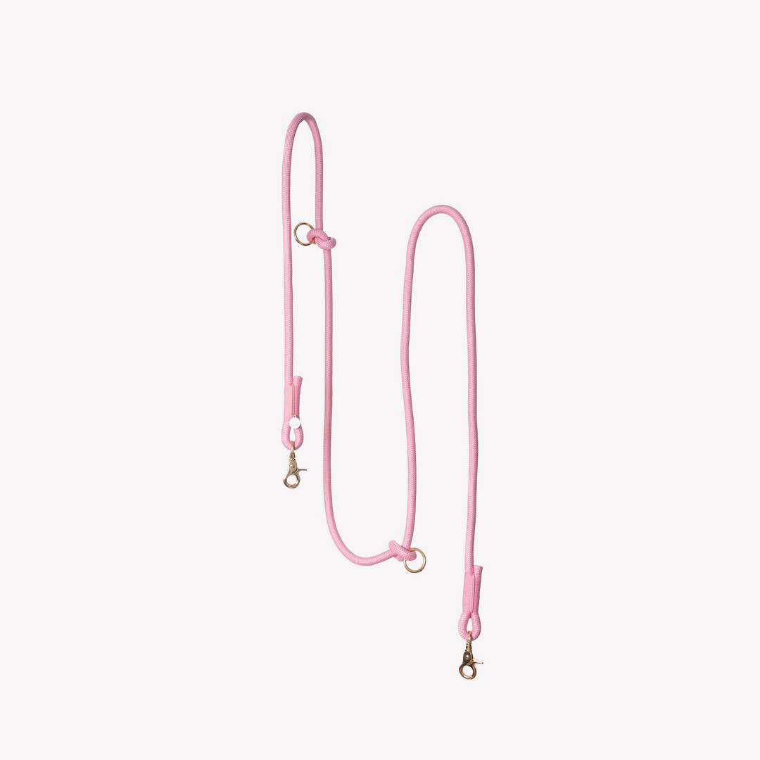 ‘Pink’ - Hands Free Braided Leash
