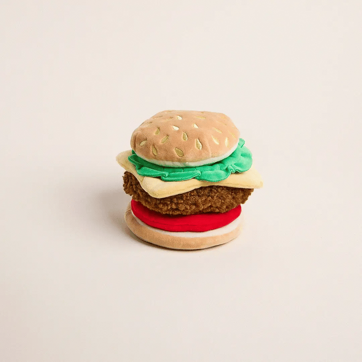 Cheeseburger Interactive Snuffle Dog Toy