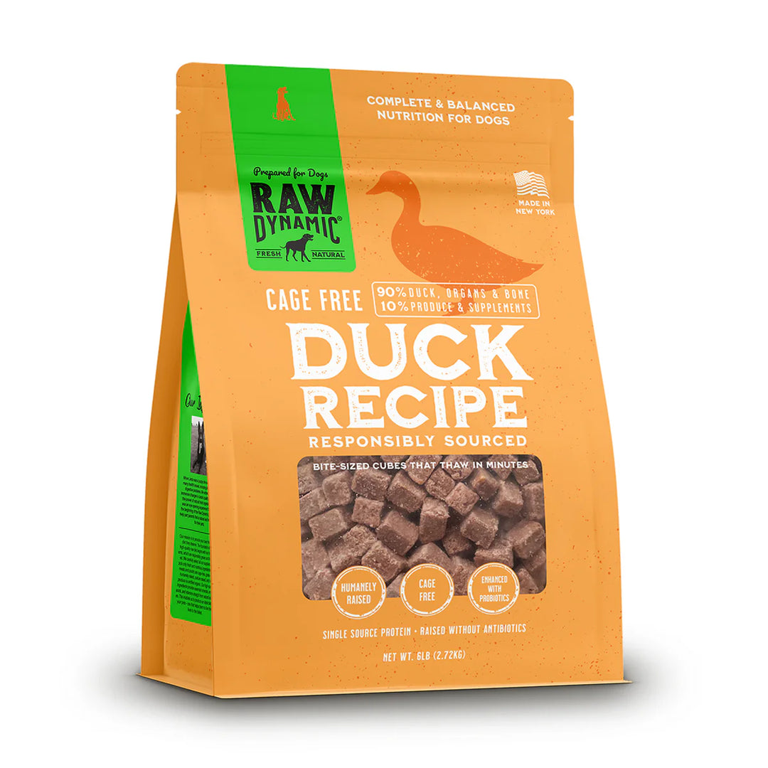 Frozen Raw Duck Formula for Dogs