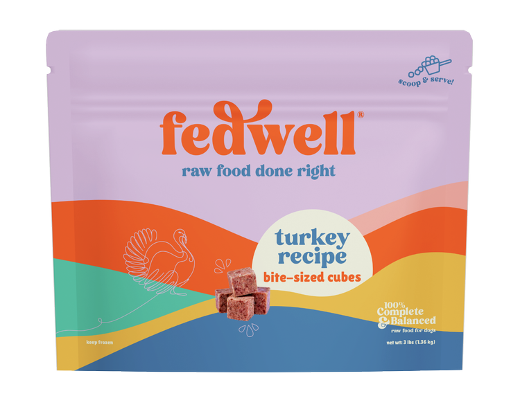 Fedwell Raw Dog Food Turkey Recipe