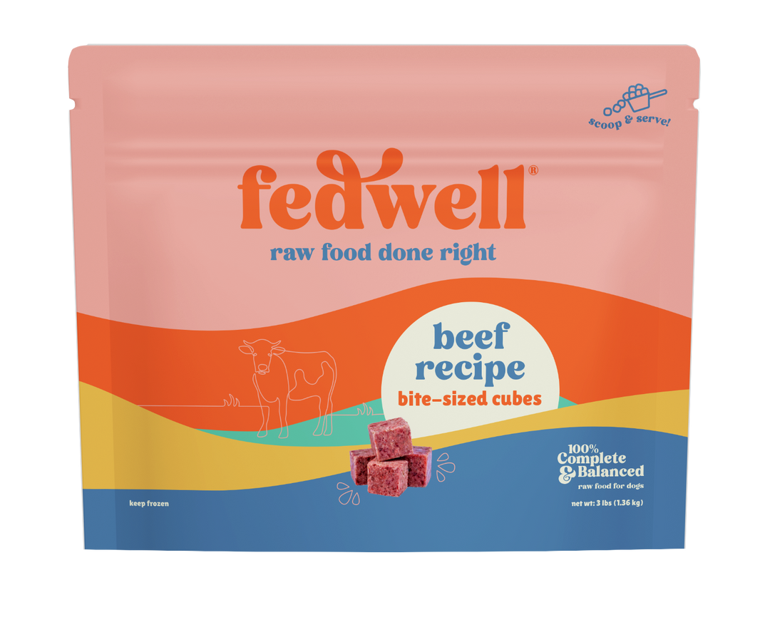 Fedwell Raw Dog Food: Beef Recipe