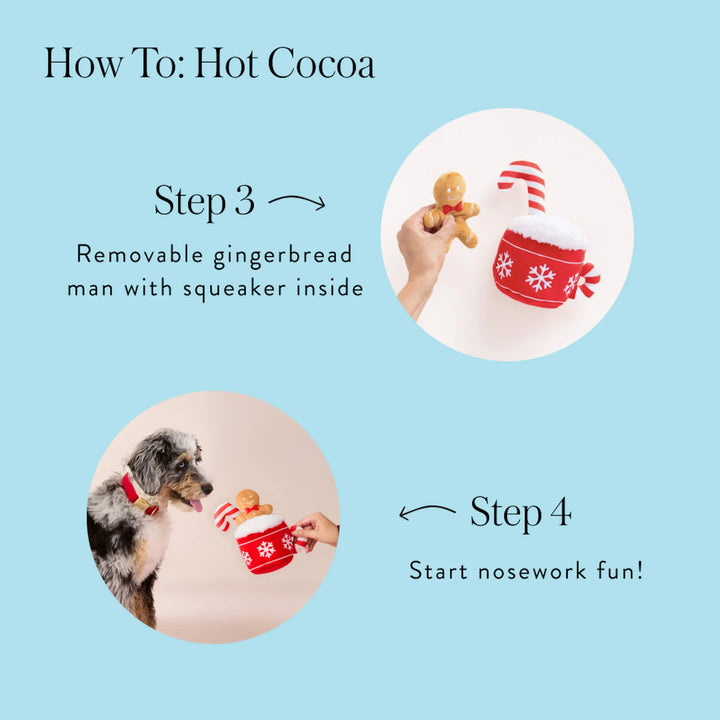 Holiday Hot Cocoa Interactive Snuffle Dog Toy