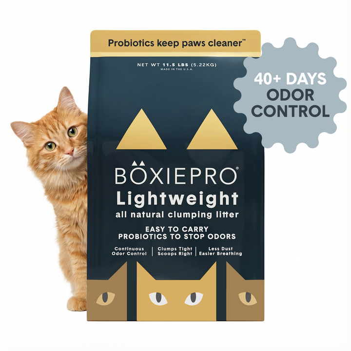 BoxiePro Air™ Self-Cleaning Probiotic Lightweight Clumping Litter