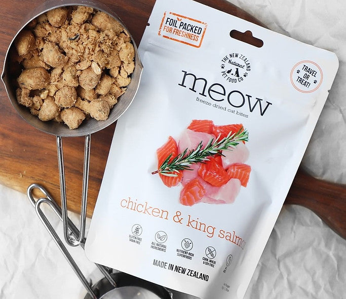 MEOW Freeze-Dried Cat Food - Chicken / King Salmon Recipe