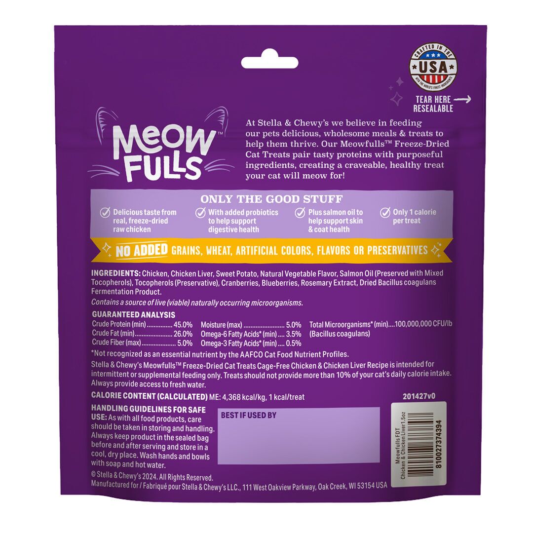 Meowfulls Freeze-Dried Raw Cat Treats