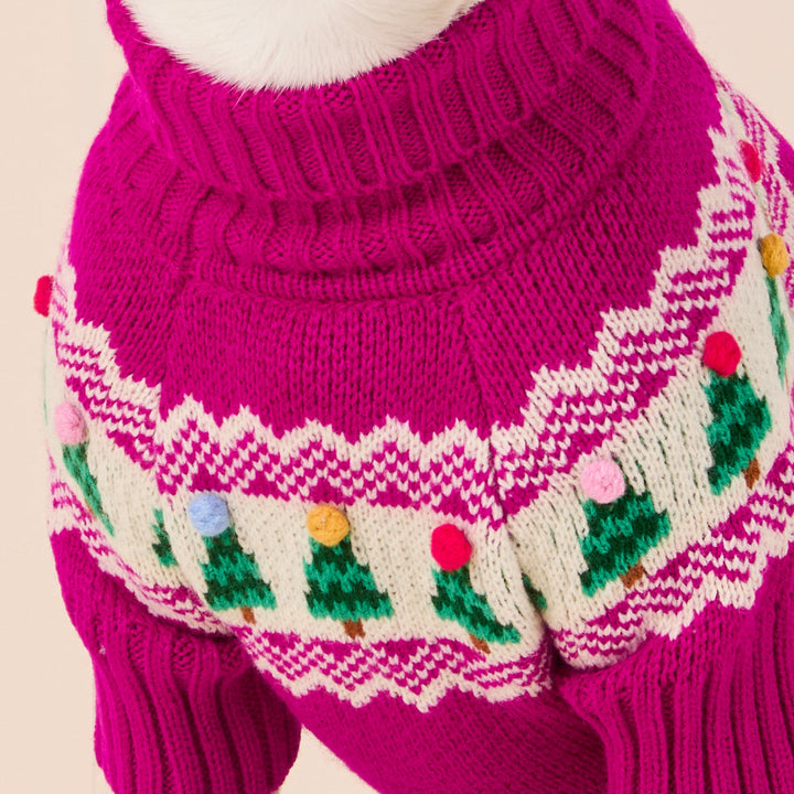Merry and Bright Fair Isle Dog Sweater