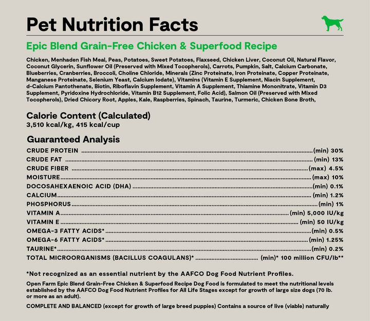 Epic Blend Grain-Free Dry Dog Food