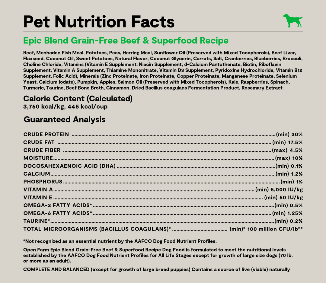 Epic Blend Grain-Free Dry Dog Food