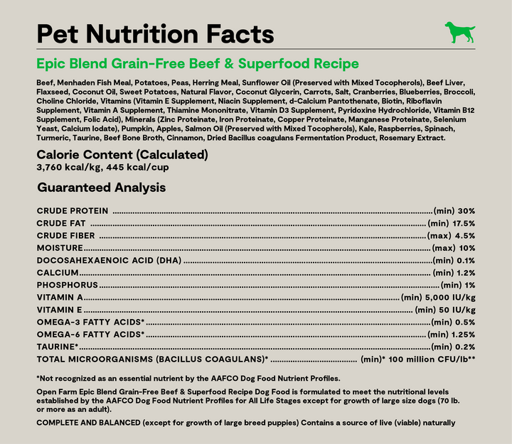 Epic Blend Grain-Free Dry Dog Food