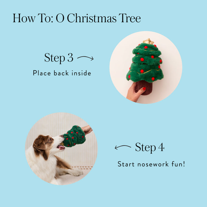 O Christmas Tree Interactive Snuffle Dog Toy