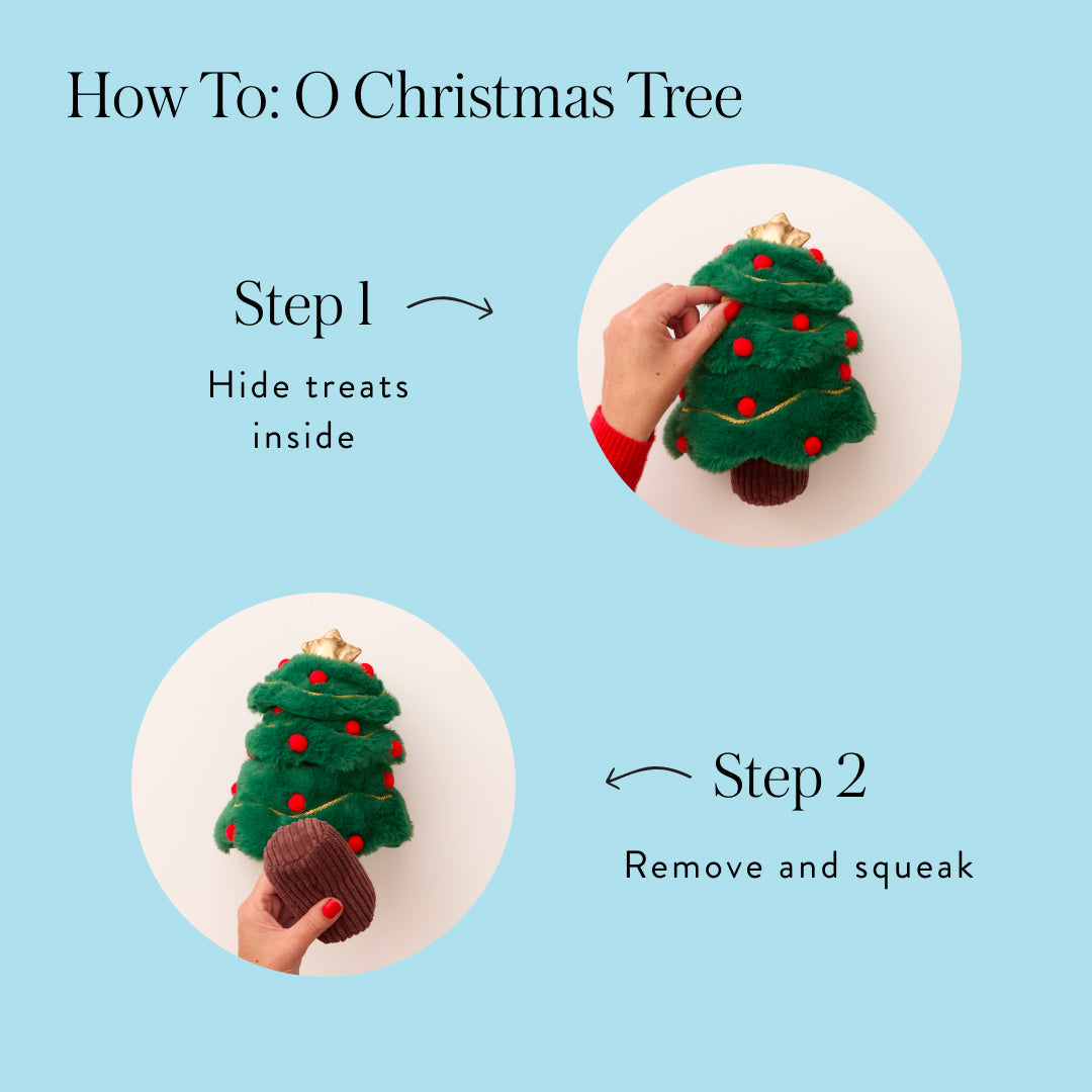 O Christmas Tree Interactive Snuffle Dog Toy
