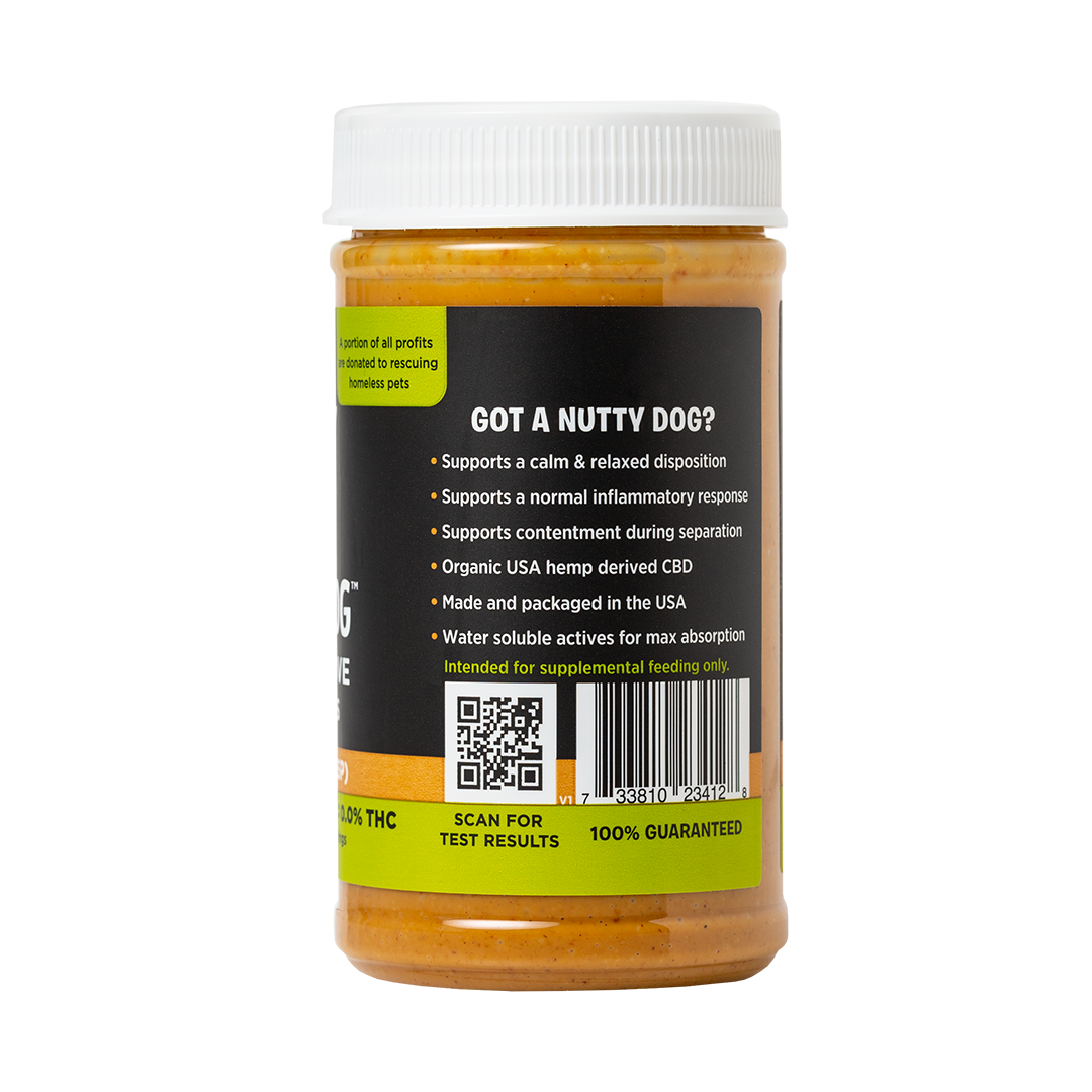 Nutty + Dog Wellness Support Hemp Peanut Butter Spread