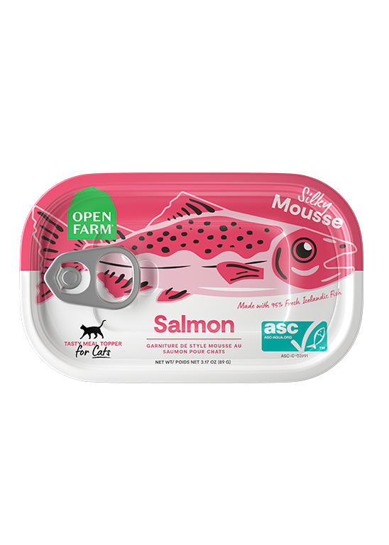 Salmon Silky Mousse Topper for Cats