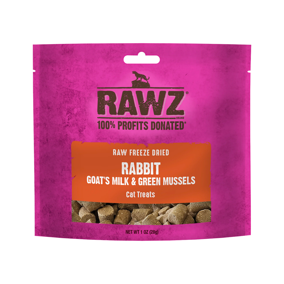 RAWZ Raw Freeze Dried Rabbit, Goat’s Milk, & Green Mussels
