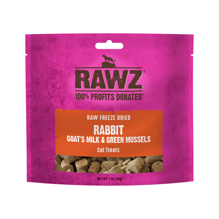 RAWZ Raw Freeze Dried Rabbit, Goat’s Milk, & Green Mussels