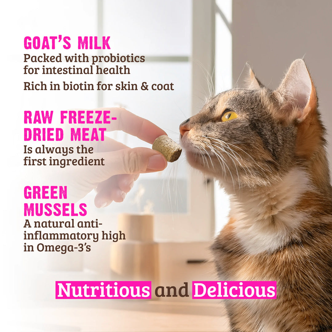 RAWZ Raw Freeze Dried Rabbit, Goat’s Milk, & Green Mussels