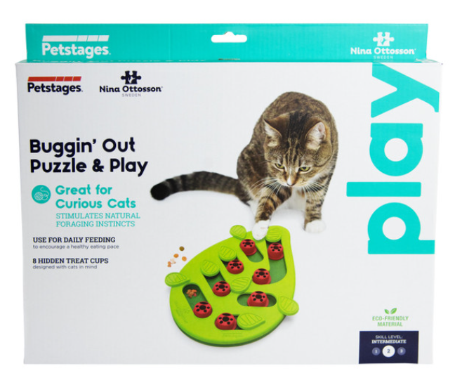 Catstages Buggin' Out Puzzle & Play - Interactive Cat Treat Puzzle