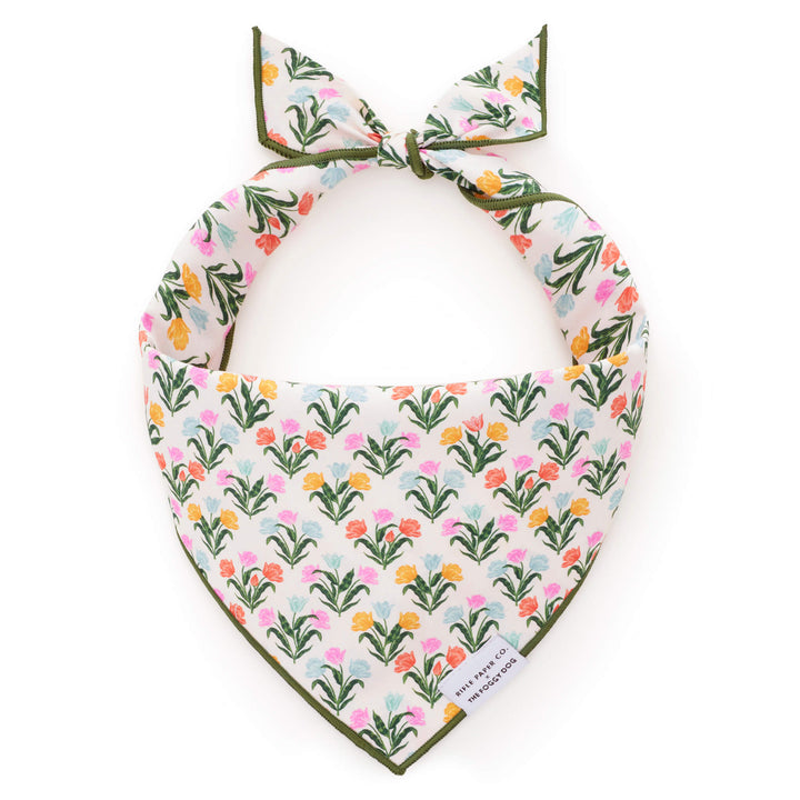 Rifle Paper Co. x TFD Tulips Spring Dog Bandana