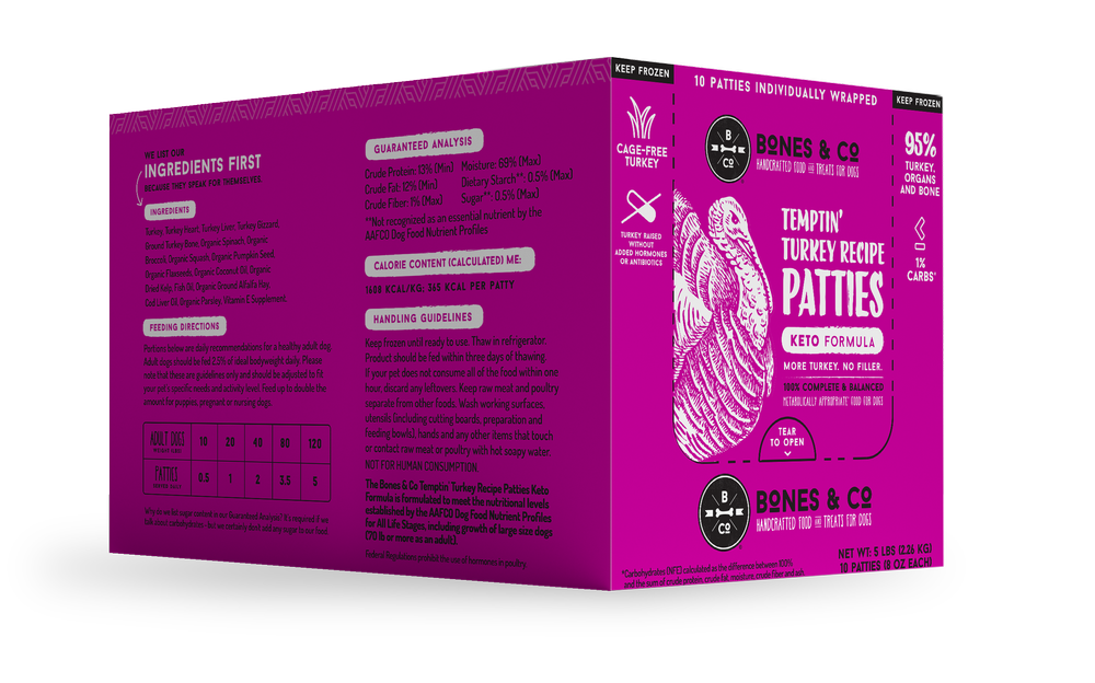 Bones & Co Frozen Raw Food for Dogs