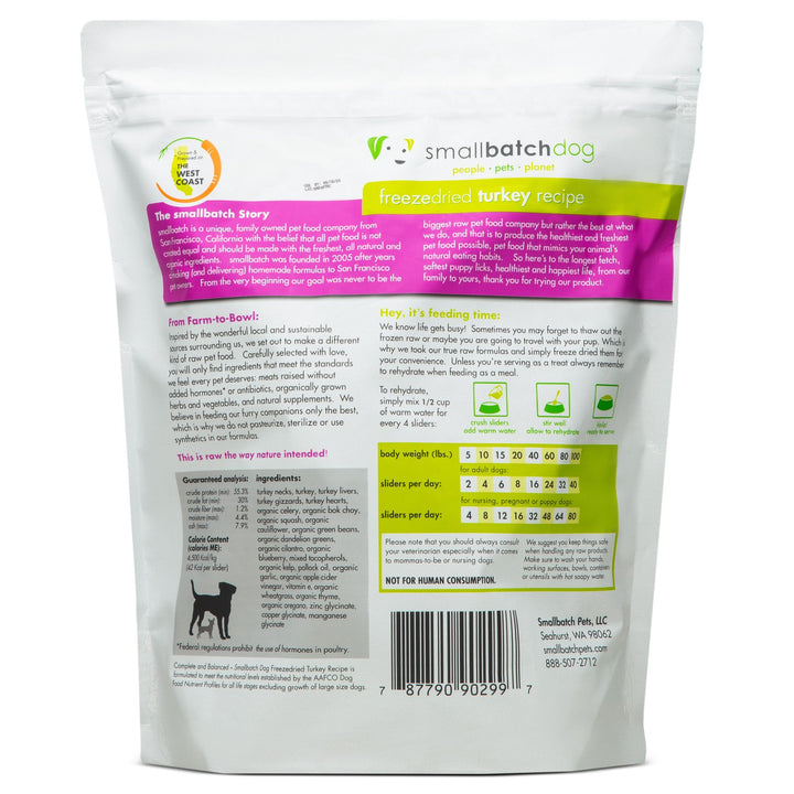 TurkeyBatch Freeze-Dried Raw Patties for Dogs