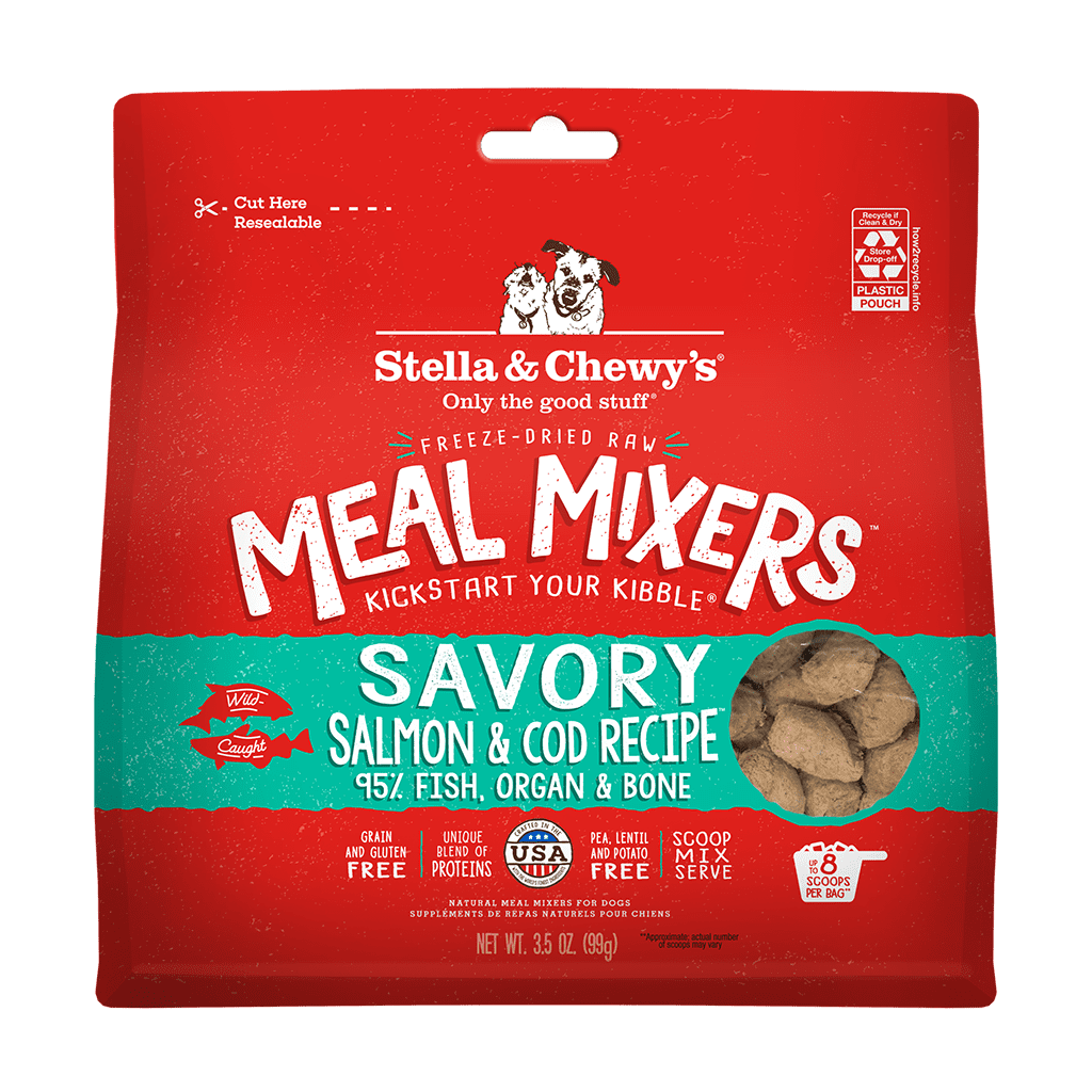 Freeze-Dried Raw Meal Mixers for Dogs - Savory Salmon & Cod (8 oz)